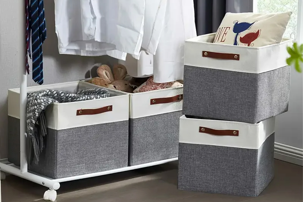 Home storage containers and organizers in wholesale packing